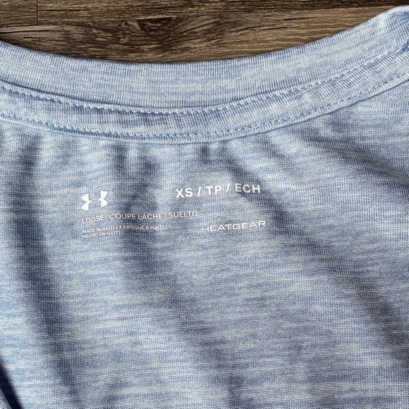 Under Armour Women's Light Gray Tees Short Sleeve Size XS - Picture 5 of 6
